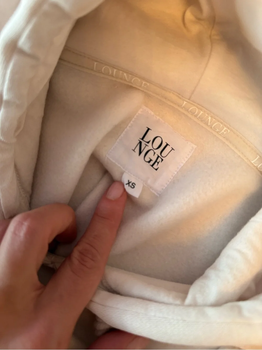 Us lounge Cream Hoodie and Jogger Set - Picture 4 of 6